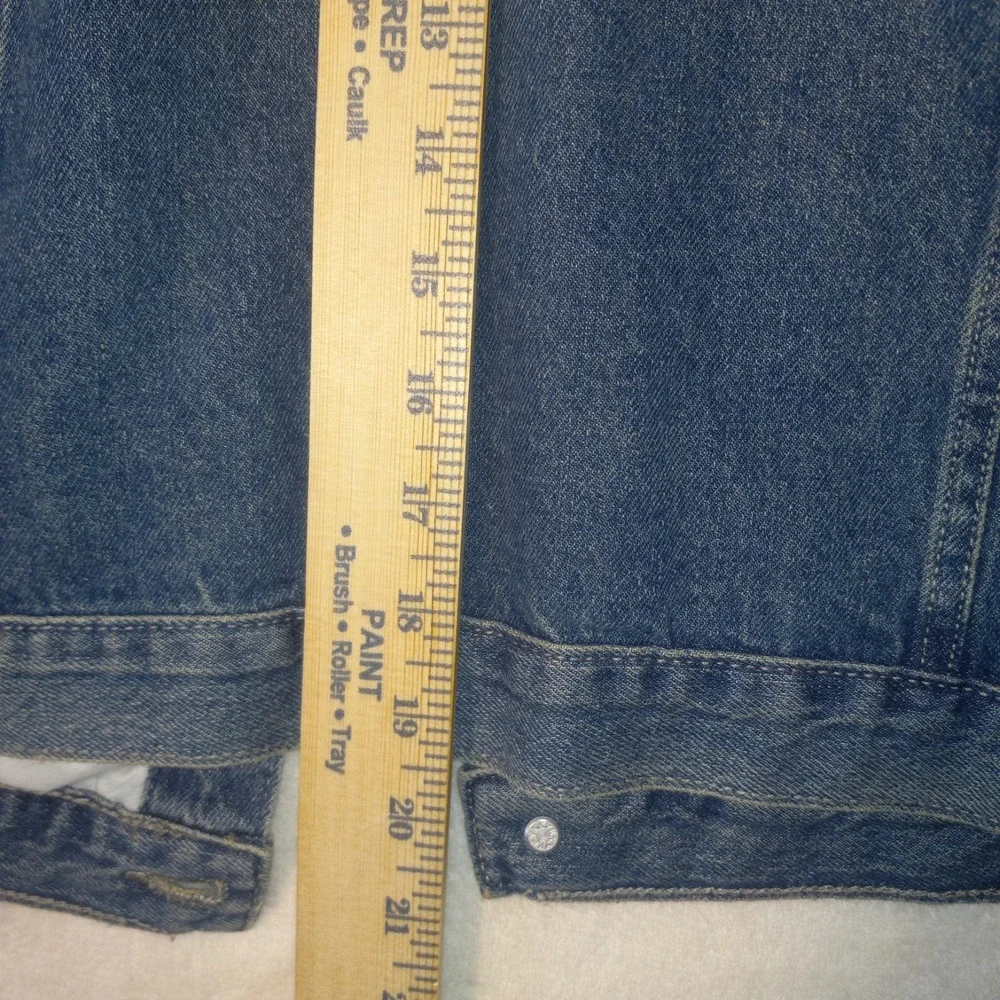 The Childrens Place Boys Medium Wash Denim Trucker Jacket Size L 10/12 Cotton